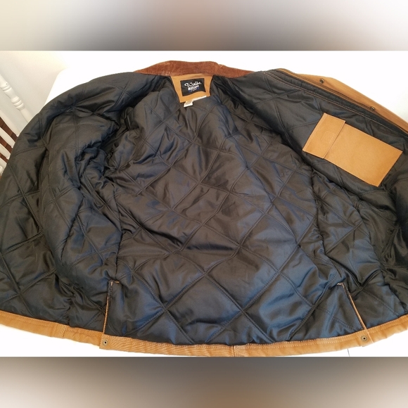 Walls Men's Blizzard Pruf Jacket Brown Large Tall Chest 42 -44  Quilt Lined - Picture 14 of 17